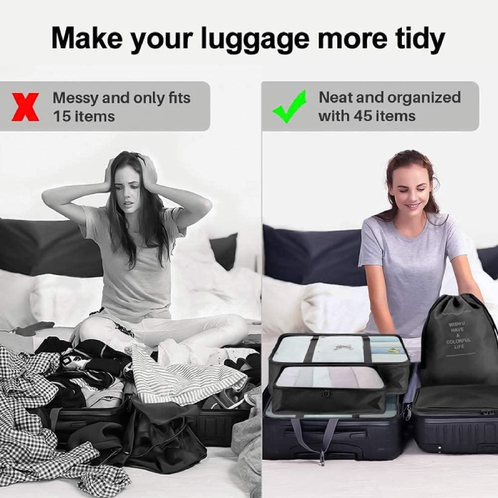 10 Pcs/Set Travel Packing Organizer Bags for Luggage Suitcase Make luggage more tidy