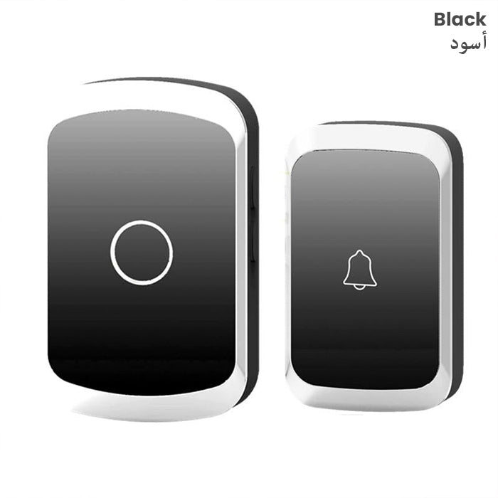 300 Meters Distance Wireless Smart Door Bell black
