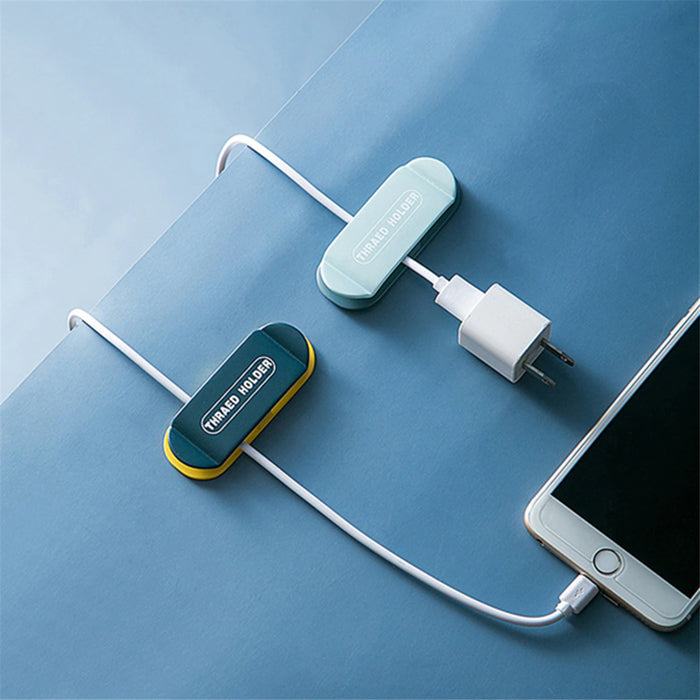 4 Pcs Punch Free Adhesive Wall Cable Cord Holder easy to use