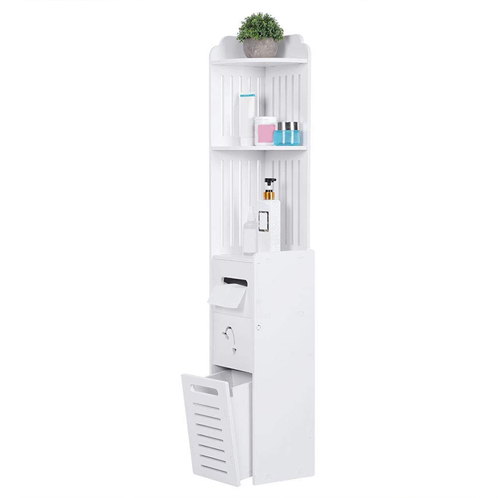 4 Shelves Corner Bathroom Storage Organizer