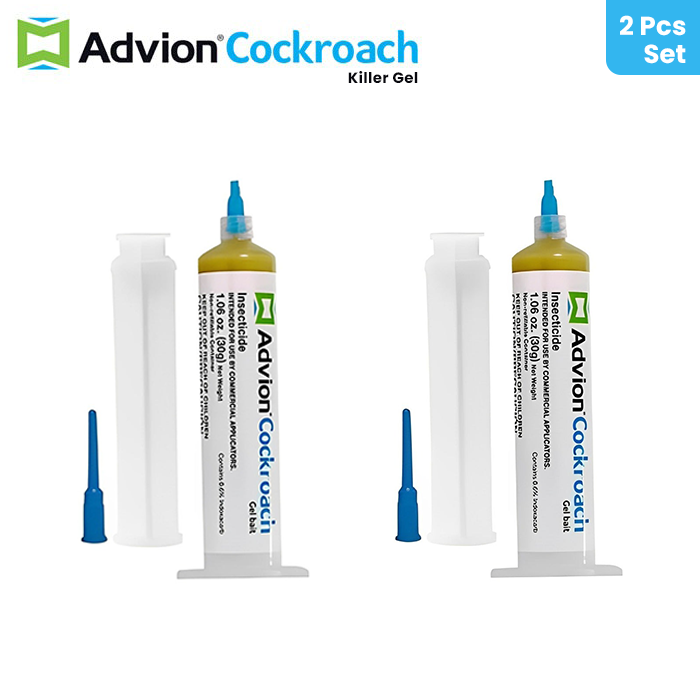 Advion Cockroach Gel Bait, German Roach Insect Pest Control, Indoor and Outdoor Use 2 pcs