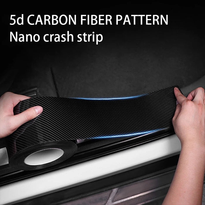 Anti-Scratch 5D Carbon Fiber Stickers for Bike and Car - Anti-Collision Tape, Car Door Seal Strip nano crash strip