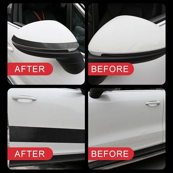 Anti-Scratch 5D Carbon Fiber Stickers for Bike and Car - Anti-Collision Tape, Car Door Seal Strip nano crash transformation