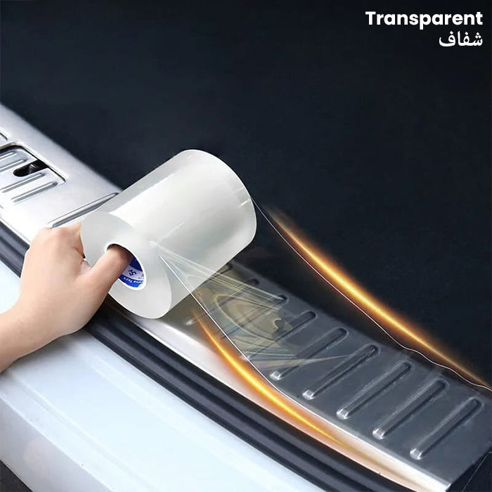 Anti-Scratch 5D Carbon Fiber Stickers for Bike and Car - Anti-Collision Tape, Car Door Seal Strip transparent
