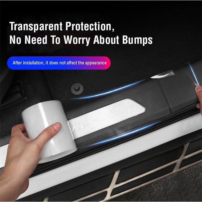 Anti-Scratch 5D Carbon Fiber Stickers for Bike and Car - Anti-Collision Tape, Car Door Seal Strip transparent protection