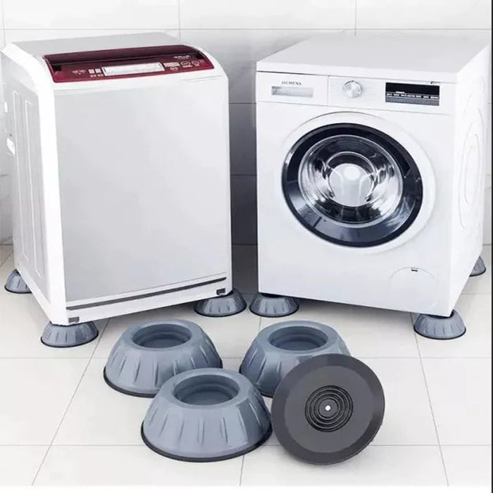 Easy Installation 4 Pcs Washing Machine Dishwasher Anti-Vibration Foot Pads With Suction Cup For Leveling