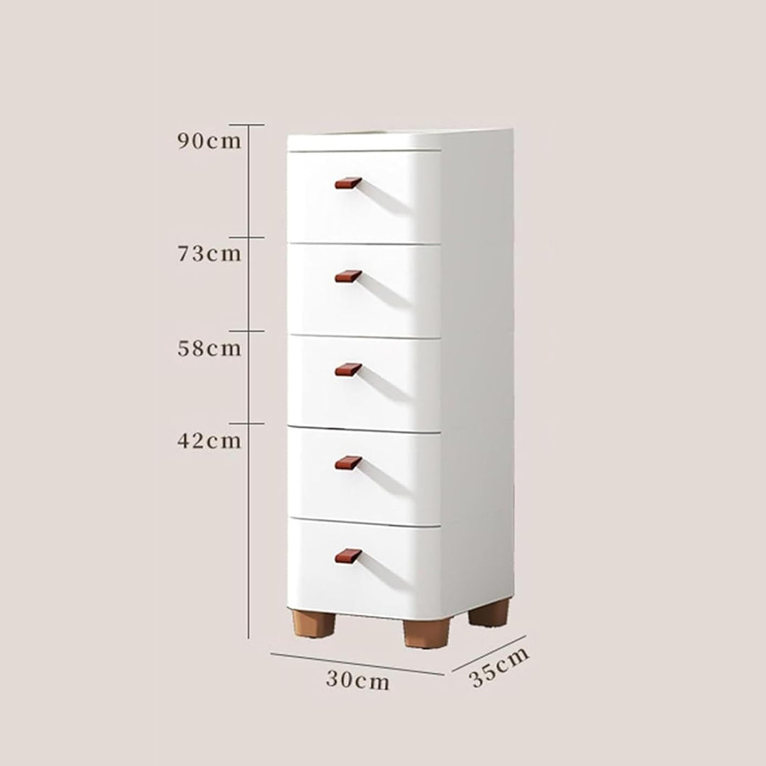 Bedroom Bedside Storage Cabinet Chest Of Drawers, Simple Narrow Drawer Type Storage Stand countertop dimensions