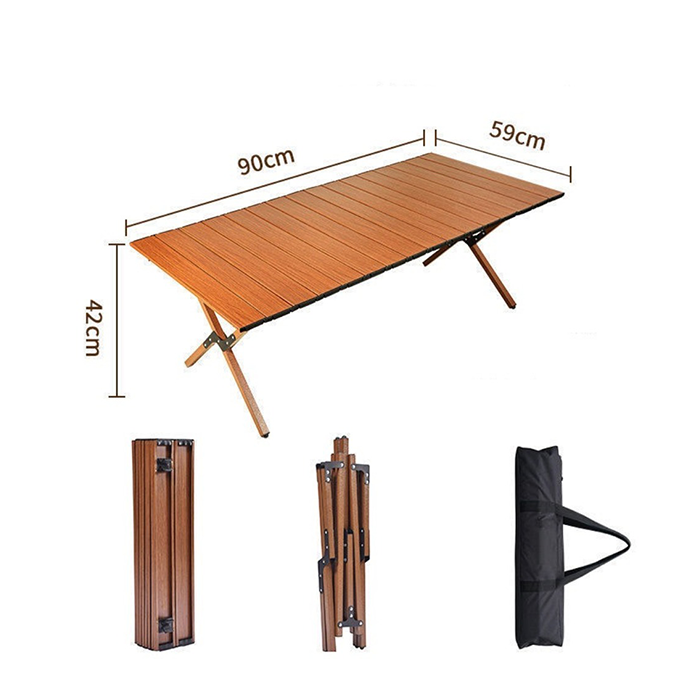 Camping Table with Bag, Lightweight Camp Table That Fold Up dimension