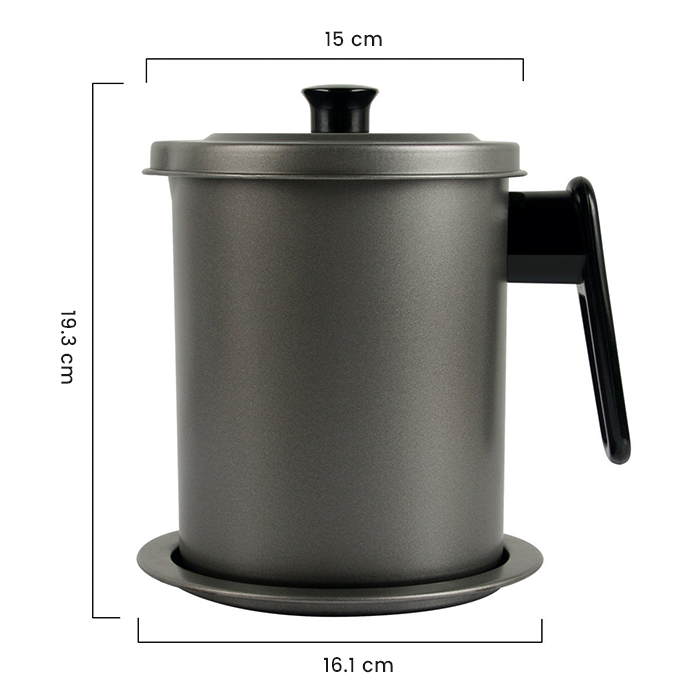 Cooking Oil Storage Can with Removable Dust-proof Lid non stick dust proof dimensions