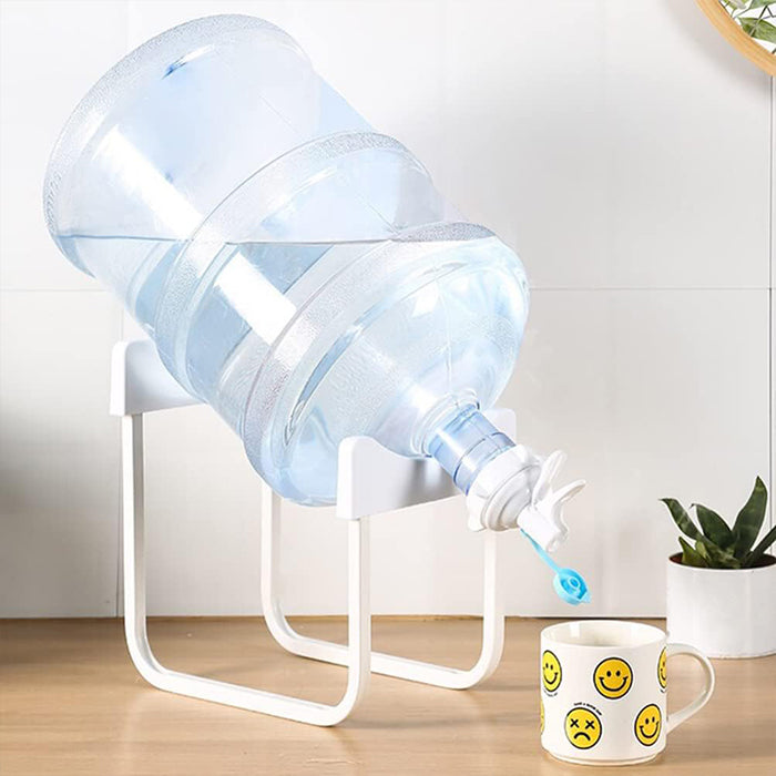 Detachable Cap Portable Stainless Steel Water Bottle Dispenser Stand For Indoor Outdoor