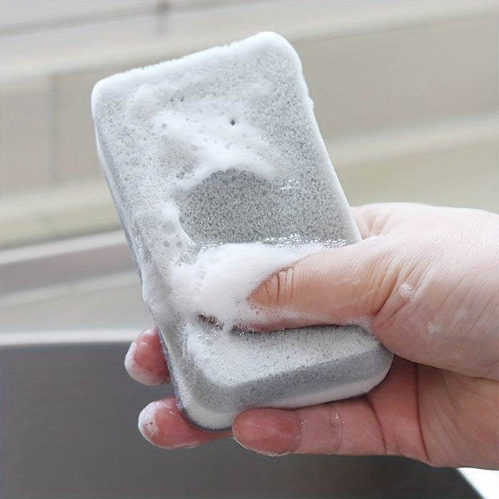 Dish washing Wipe Household Double Sided Pot Brush Kitchen Housework Cleaning Rounded Three Layer Sponge Scouring Pad high quality