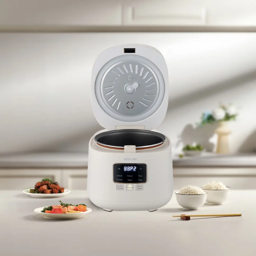Durable Green Lion GRC-10 Digital Rice Cooker 2L - White
