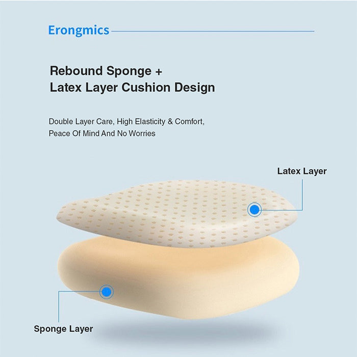 Ergonomic Office Chair, 360 Swivel Task Chair, Home Office Desk Chair with Adjustable rebound sponge layer cushion design