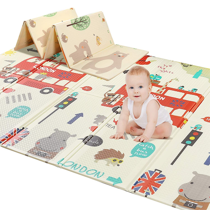 Foldable Baby Crawling Play Mat, Waterproof, Soundproof, Anti-Slip Waterproof and easy to clean

