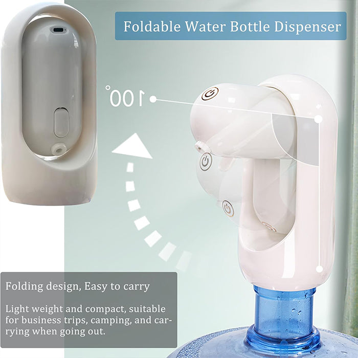 Foldable Water Dispenser, Portable Electric Water Dispenser one touch easy to carry