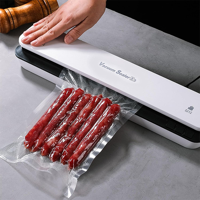 Food Vacuum Sealer Machine, High Power Vacuum Sealing Machine with Intelligent LED Indicator Lights Powerful Suction