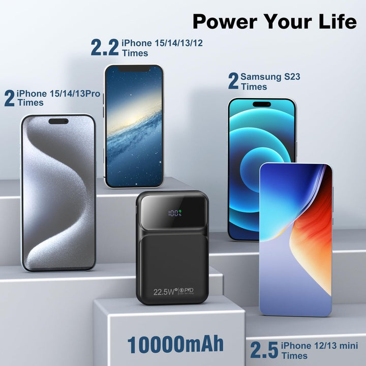  Green Lion 3-in-1 10000mAh Power Bank features wireless fast charging, built-in cables Polymer Battery