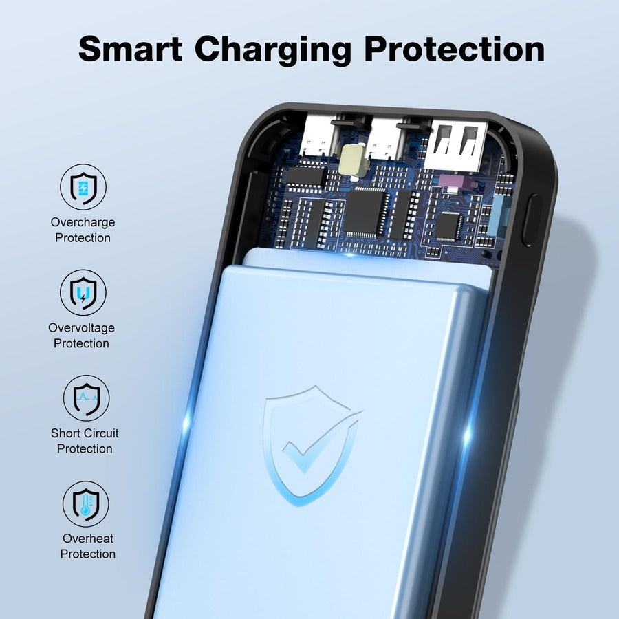  Green Lion 3-in-1 10000mAh Power Bank features wireless fast charging, built-in cables smart charging protection
