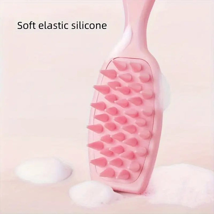 Head Scalp Massager Comb, Hair Washing Brush, Scalp Scrubber For All Hair Types soft elastic