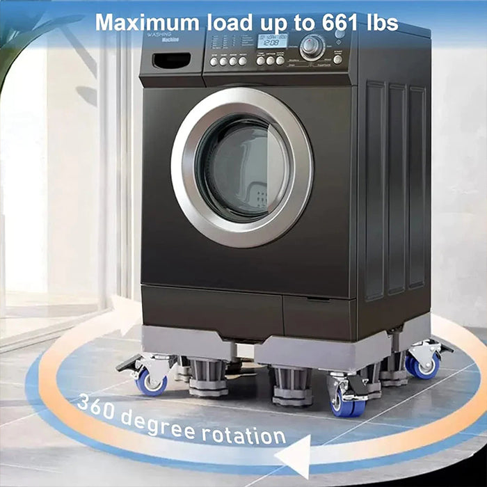 Heavy Duty Washing Machine Base Stand, Roller Cart Trolley Refrigerator Mover with Wheel load bearing
