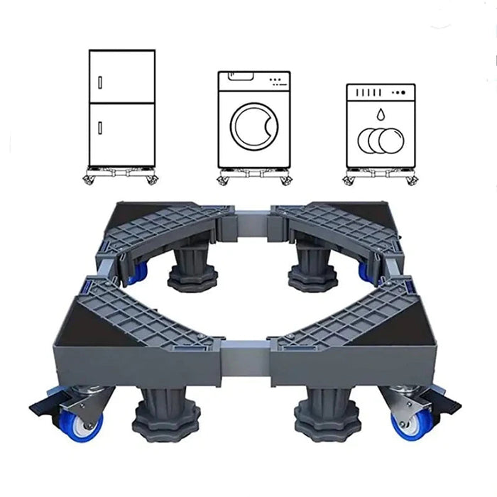Heavy Duty Washing Machine Base Stand, Roller Cart Trolley Refrigerator Mover with Wheel stainless steel