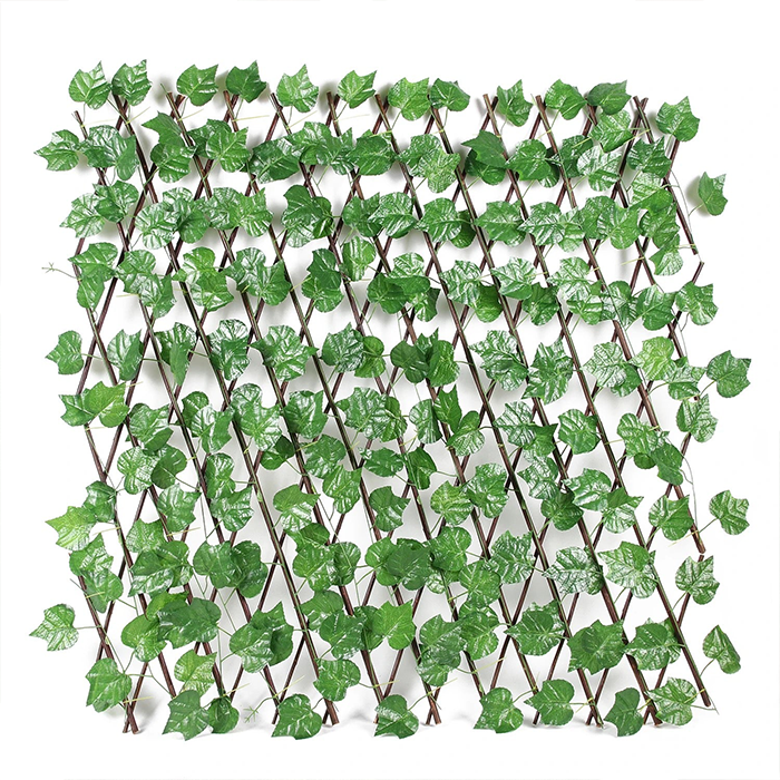 Home Decor Expandable Grass Fence Plastic Artificial Wall Hedge Balcony Privacy Decorative 