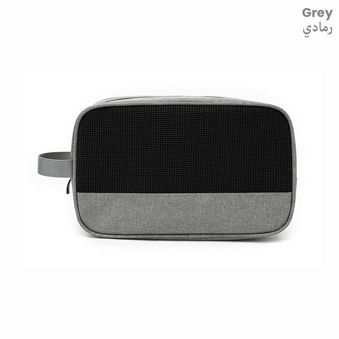 Mini Travel Organizer Bag, Multi-Purpose Travel Gadget Pouch, Portable Hand Bag grey
