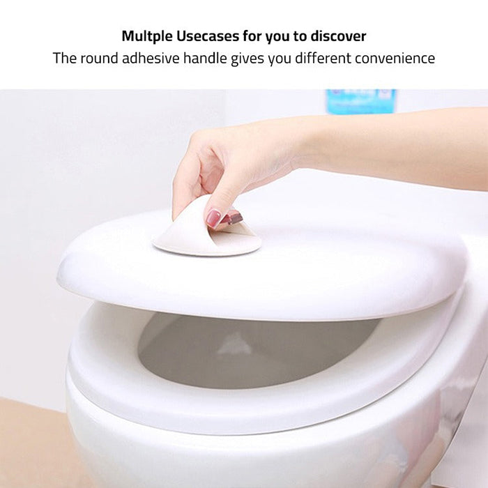 Multi-functional Door Handle, Cabinet Drawer Window Glass Door Pull Handle, Adhesive Toilet Seat Lifter multiple usecases