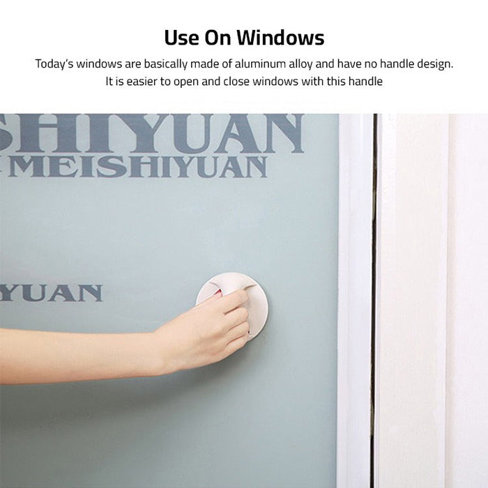 Multi-functional Door Handle, Cabinet Drawer Window Glass Door Pull Handle, Adhesive Toilet Seat Lifter use on Windows