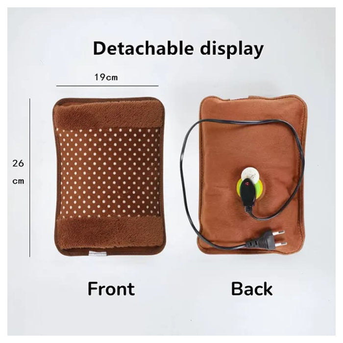 Rechargeable Electric Hot Water Bottle Hand Warmer Heater Bag for Winter dimensions