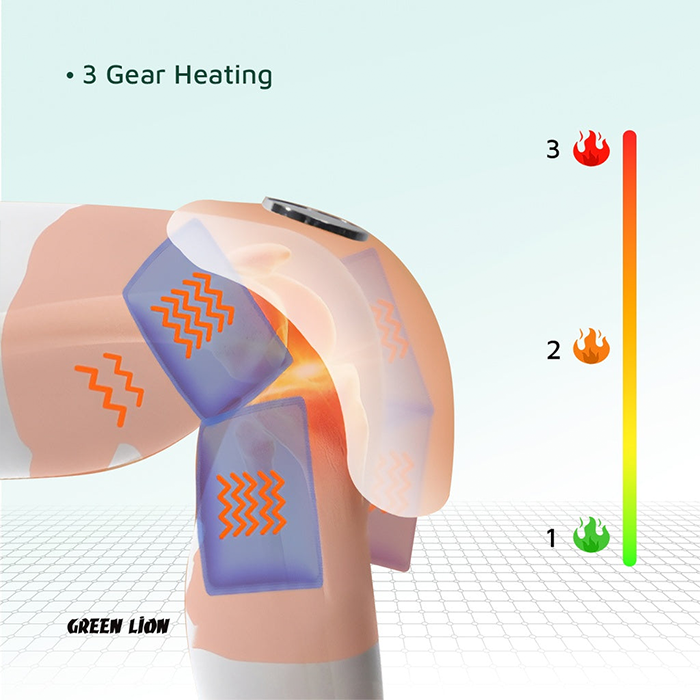 Rechargeable Knee Massager for joint pain relief Heat Kneading 3 gear heating