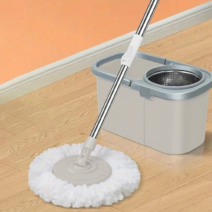 Smart Spin Mop And Bucket With Wringer Set, Household Easy Wring Mop
