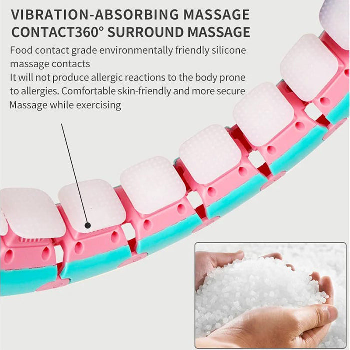 Smart Weight Loss Hula Hoop, Fitness Ring For Abdomen, Body Shaping Circle For Beginners massaging