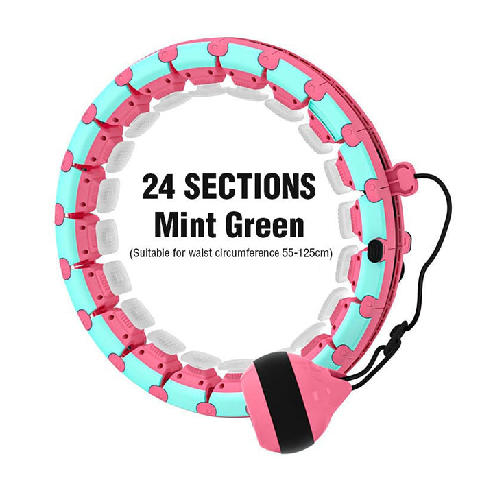 Smart Weight Loss Hula Hoop, Fitness Ring For Abdomen, Body Shaping Circle For Beginners
mint green