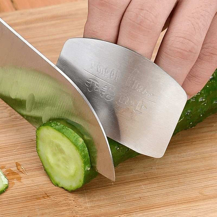 Stainless Steel Finger Cutting Protector Hand Guard, Finger Protector Safe Chopping Hand Guard No worry