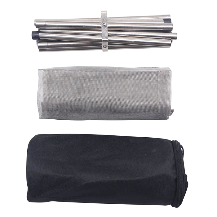 Stainless Steel Fire Pit with Carry Bag - Folding Camping Fire Stand Rack for Outdoor Cooking, Picnic, Garden bag sets