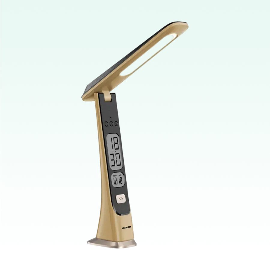 Versatile LED lamp with 3 light modes, dimming, clock display, and rechargeable battery deal for any space
