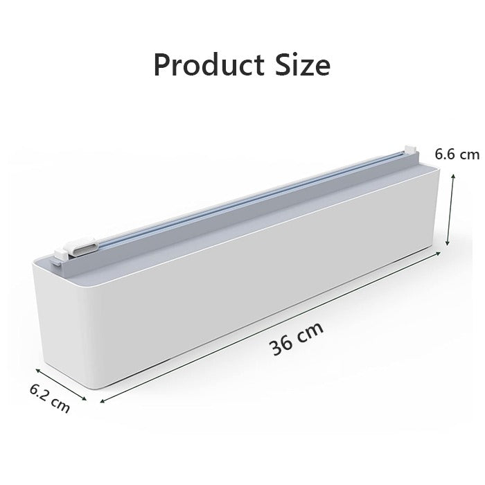 Wall Mount Instant Plastic Wrap Dispenser with Slide Cutter dimensions