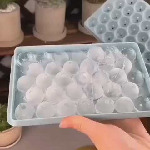Reusable Flexible 33 Pcs Ice Cube Mould For Cool Drinks Beverages 